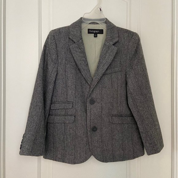 Marks and Spencer Autograph Boys Tweed Blazer (Size 4-5) - Picture 1 of 7